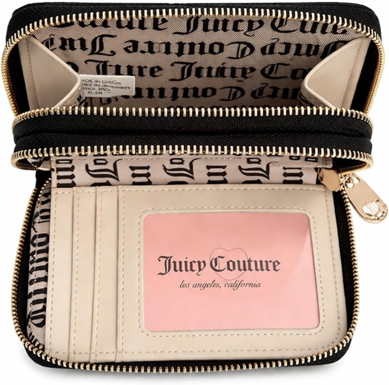 Juicy Couture Pep In Her Step - ORGANIZADOR doble con cierre portatarjetas