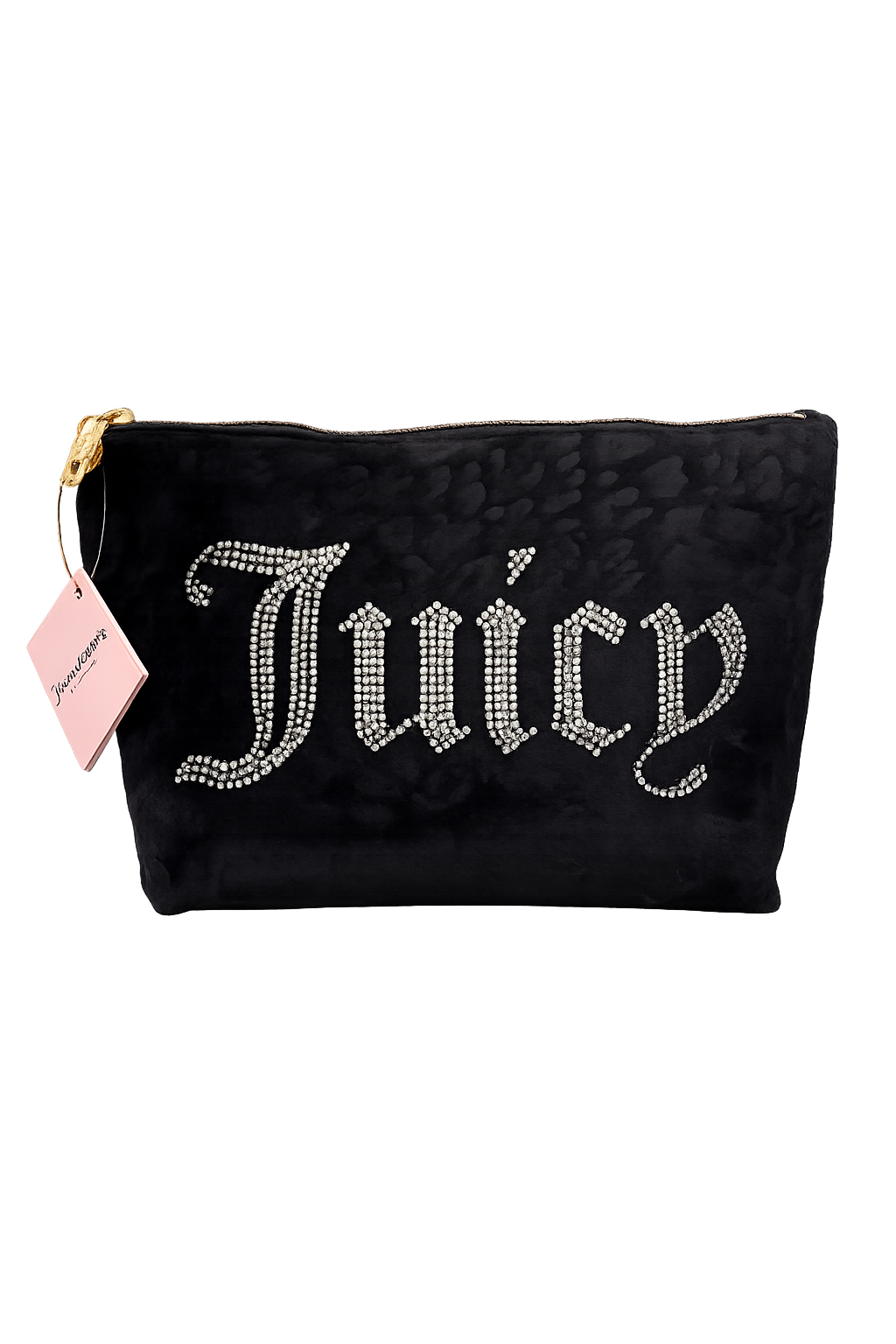 Juicy Couture Necesaire de terciopelo negro