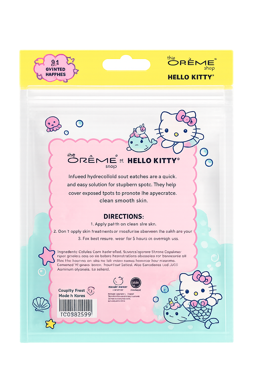 Parches Hello Kitty Sirena - Picture Pore-Fect!