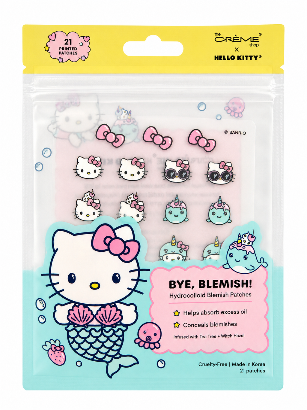 Parches Hello Kitty Sirena - Picture Pore-Fect!