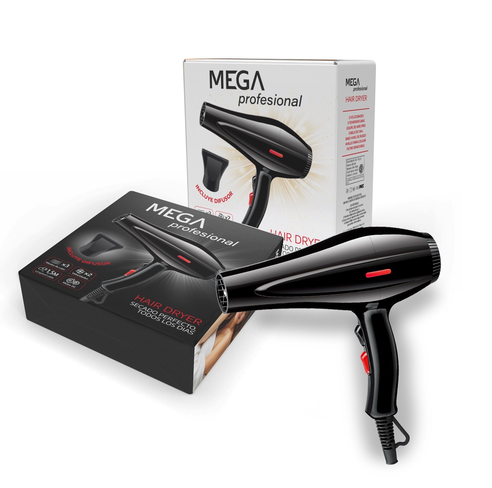 Secador de Pelo MEGA Profesional