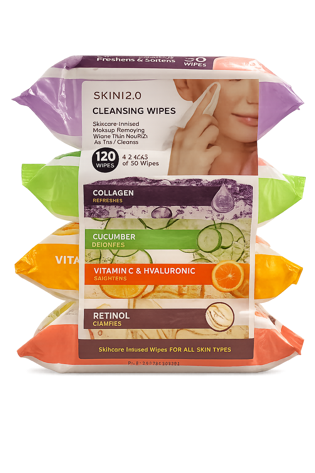 Toallitas faciales con ACTIVOS 120 unidades