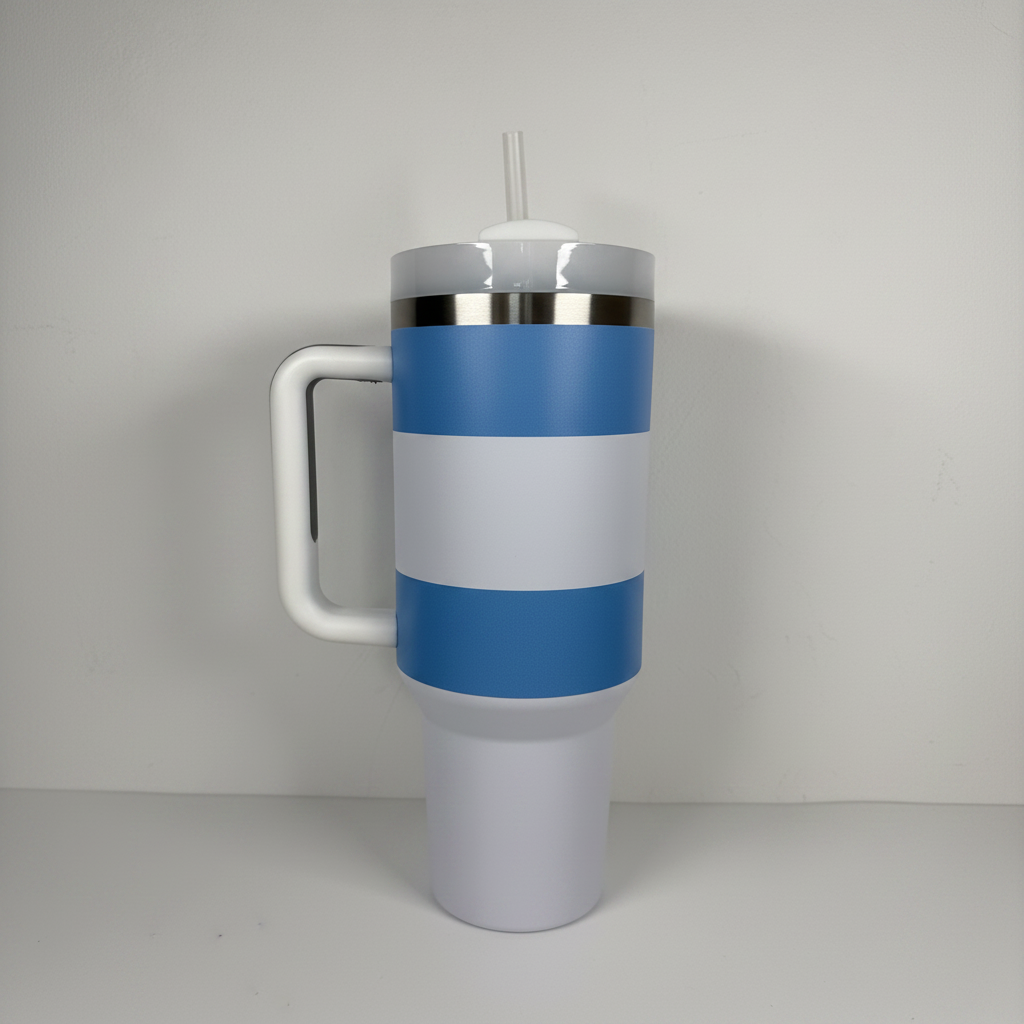 Vaso térmico Argentina dorso - fondo blanco